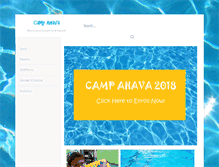 Tablet Screenshot of camp-ahava.com